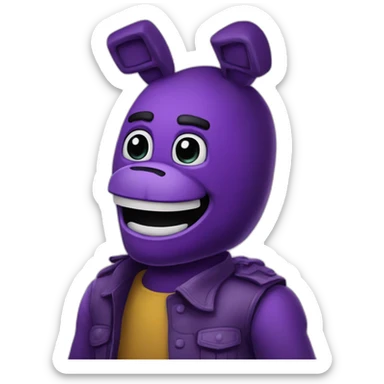 Purpul guy fnaf sticker