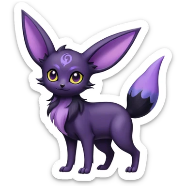 Noibat-Umbreon-Espeon-hybrid, full body sticker