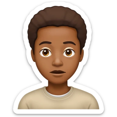 African American shrugging sticker