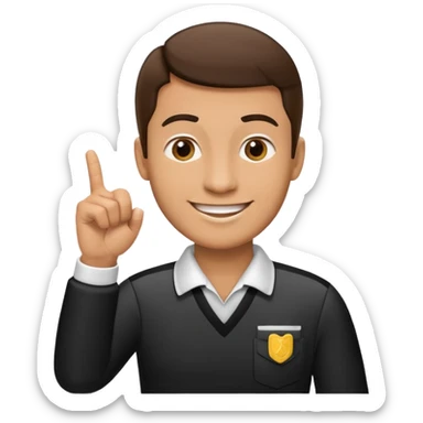 a ref adding a point to a volleyball scorekeeper sticker