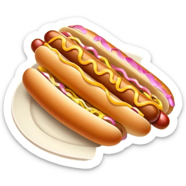 hot dog with french fries sticker