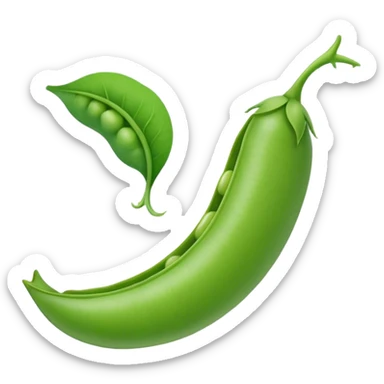 Pea pod sticker