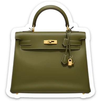 hermes kelly olive color bag sticker