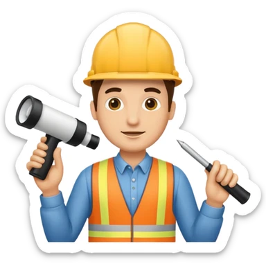 man architect sticker