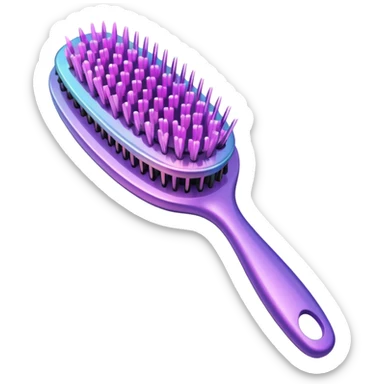 Iridescent hairbrush sticker