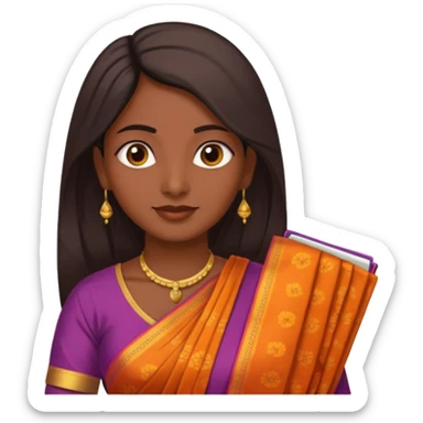 Indian female teacher  sticker