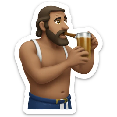 A Uruguayan drinking a mate sticker