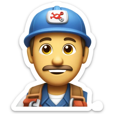 Suspicious plumber sticker