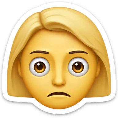contempt facial expression stylized emoji sticker