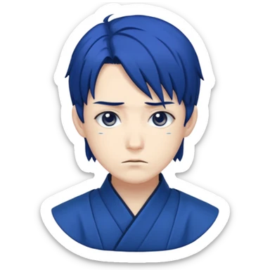 Giyuu tomioko from demon slayer sticker