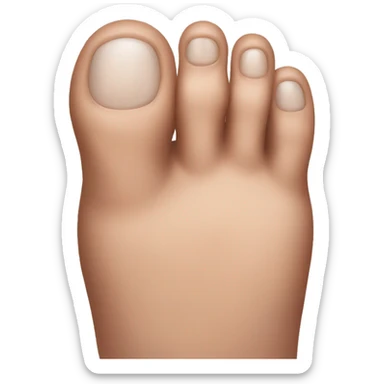 Muscular toe sticker