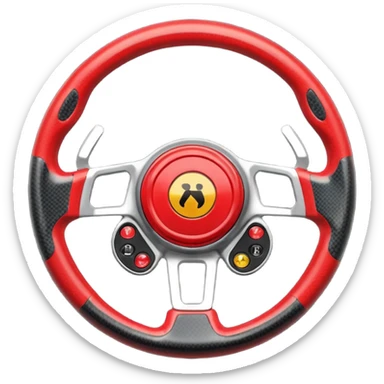 F1 steering wheel sticker