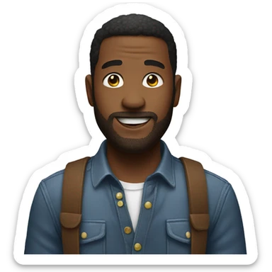 A man who parties sticker