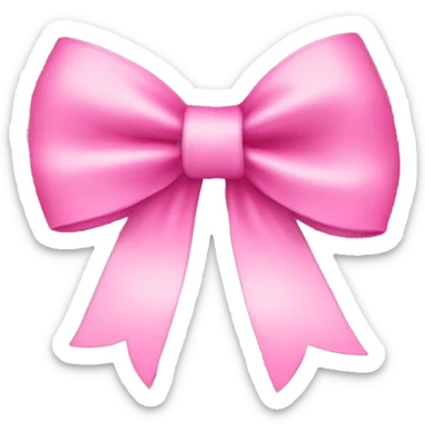 Pink bow  sticker
