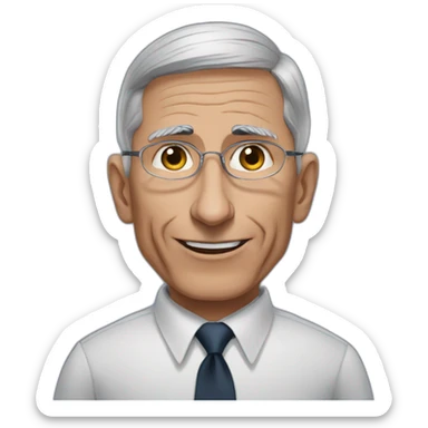 Anthony fauci creepy sticker