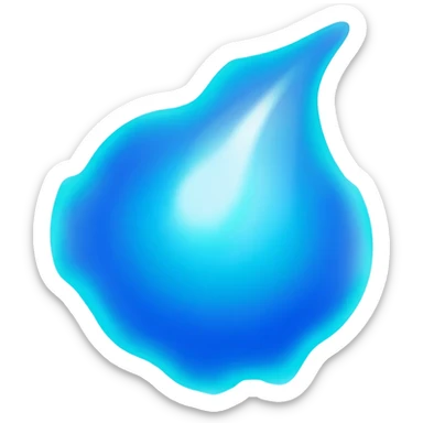 Prompt: > "A photorealistic depiction of a glowing, blue plasma energy bolt in the glossy, detailed style of an Apple emoji. Clear defined edges, soft glow, realistic reflections, white background, centered, distinct icon shape. sticker