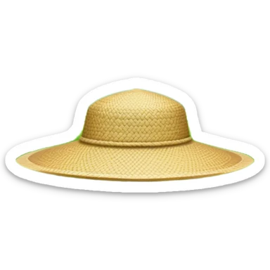 Cinematic Realistic image of a traditional rice farmer's hat, crafted from woven natural fibers with delicate texture details, set against a lush backdrop of vibrant green rice paddies under gentle, early morning light that evokes rural tradition. sticker