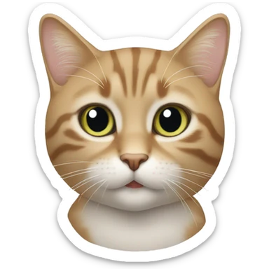 Un chat qui cour  sticker