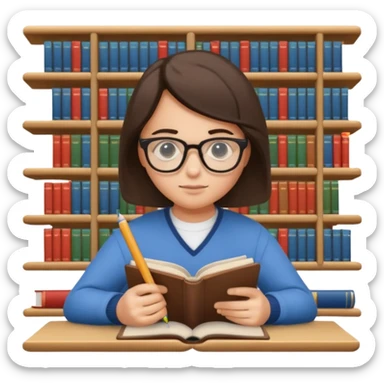 library lesson  sticker
