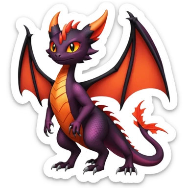 Salandit-Noibat-Litten-Noivern-Hybrid (Full body) sticker