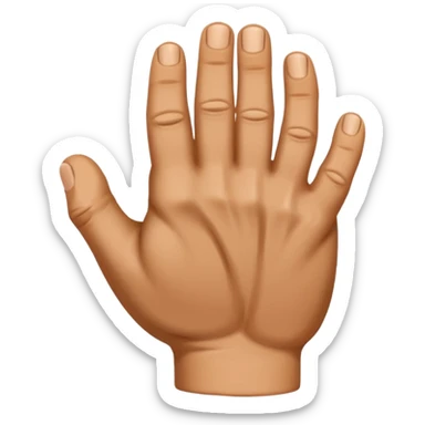 back of fist sticker