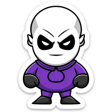 badman villain character sticker