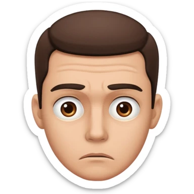 Overwhelmed man sticker