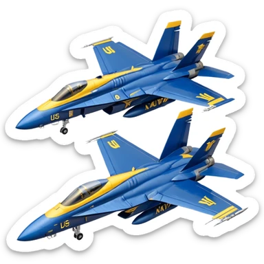 US Navy Blue Angels f/a-18 sticker