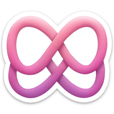 Infinity love pink  sticker