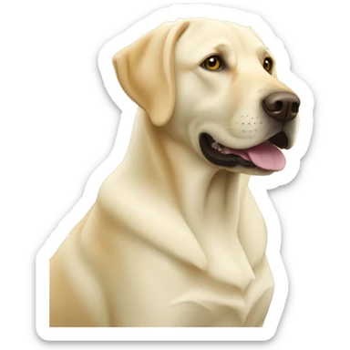 Yellow Labrador retriever sticker