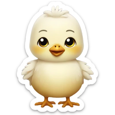 baby chicken doctor sticker