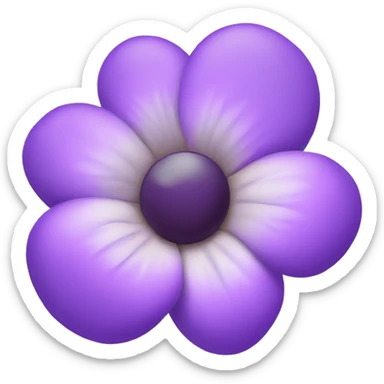 purple flower sticker