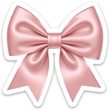 Ballet pink coquette bow with detail sticker