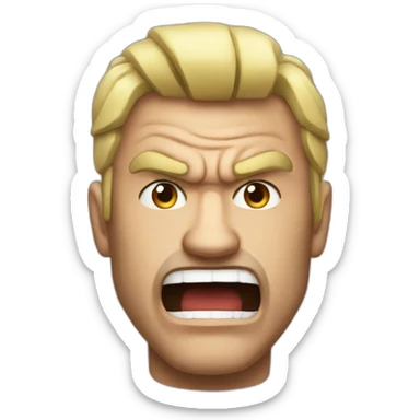 Super mega hiper angry sticker