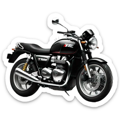 Triumph motorcycle logo sticker
