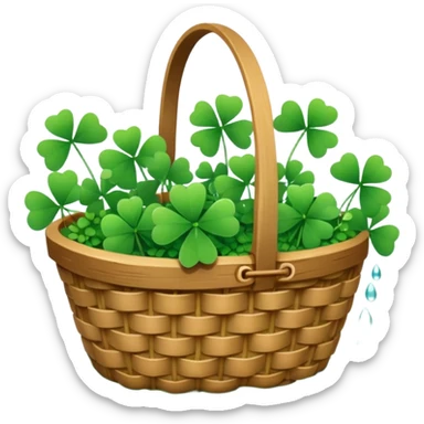 clover grain baskey sticker