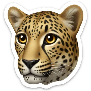 leopard sticker