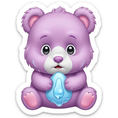 Care bear crying sticker