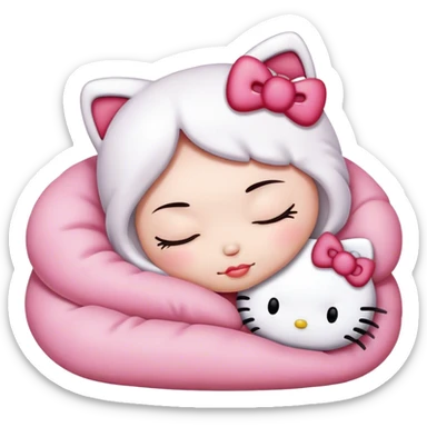 Hello kitty sleep sticker