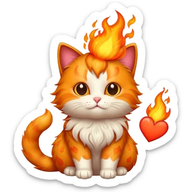 🐱❤️‍🔥 sticker