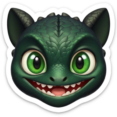 Toothless face from how to train your Dragon sticker