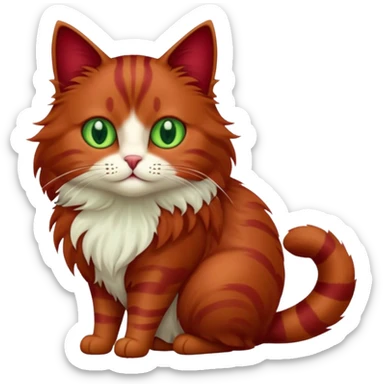 бордовый кот sticker