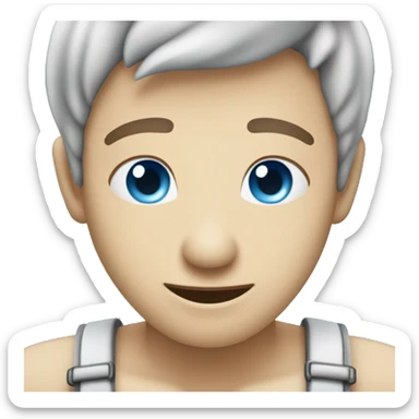 Crea un emoji que sea de color azul con blanco con su dedo pulgar y que diga INO como texto en cualquier parte del emoji sticker