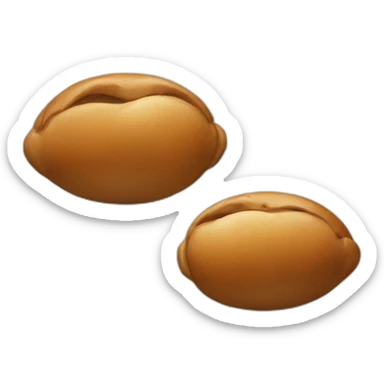 cœur noisette sticker