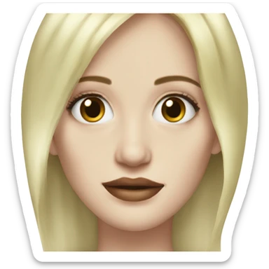 Eva Green with blonde hair sticker