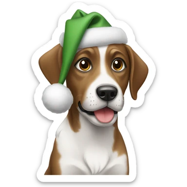 Christmas dog  sticker