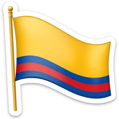 dame el emoji de la bandera de colombia sticker