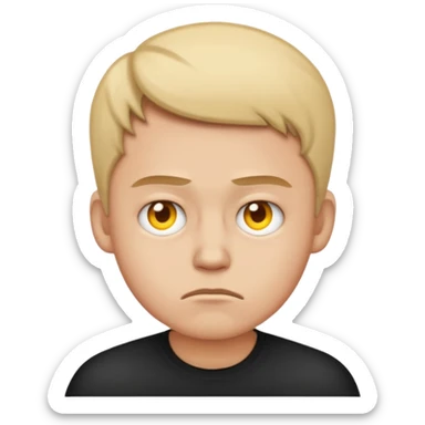 person with bad posture emoji sticker