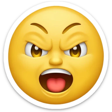 Laughing crying angry emoji sticker