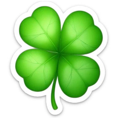 five leaf clover sticker